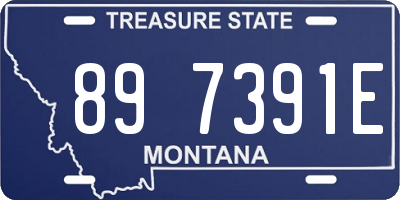 MT license plate 897391E
