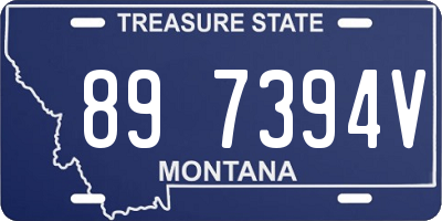 MT license plate 897394V