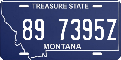 MT license plate 897395Z