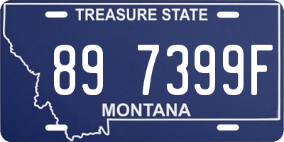 MT license plate 897399F
