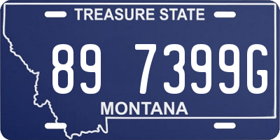 MT license plate 897399G