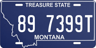 MT license plate 897399T