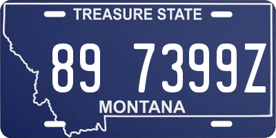 MT license plate 897399Z