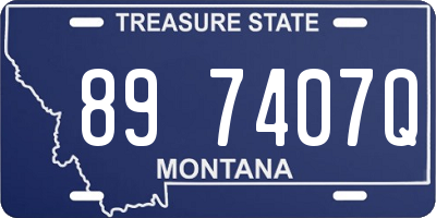 MT license plate 897407Q