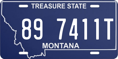 MT license plate 897411T