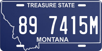 MT license plate 897415M