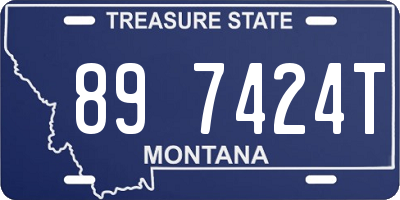 MT license plate 897424T