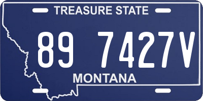 MT license plate 897427V