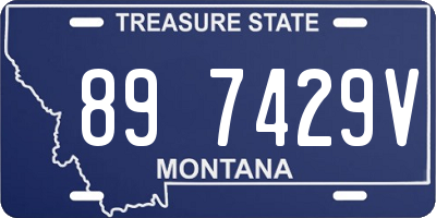 MT license plate 897429V