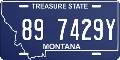 MT license plate 897429Y