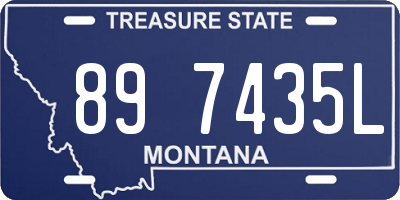 MT license plate 897435L