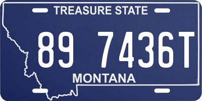 MT license plate 897436T