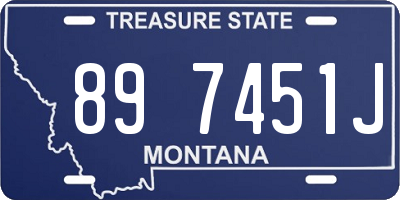 MT license plate 897451J