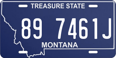 MT license plate 897461J