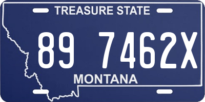 MT license plate 897462X