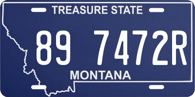 MT license plate 897472R
