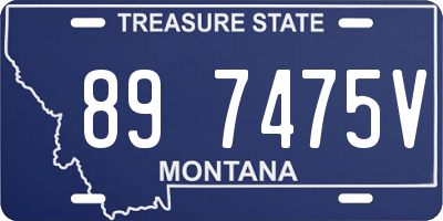 MT license plate 897475V