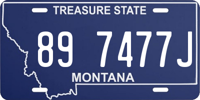 MT license plate 897477J