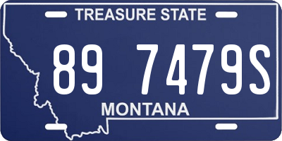 MT license plate 897479S