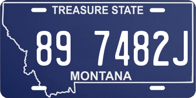 MT license plate 897482J