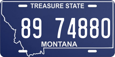 MT license plate 897488O