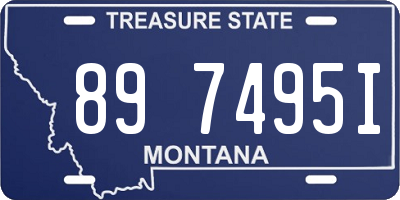 MT license plate 897495I