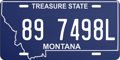 MT license plate 897498L
