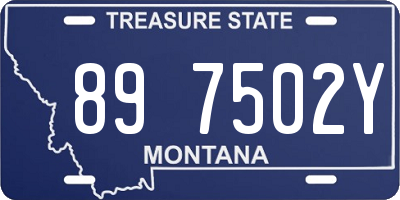 MT license plate 897502Y