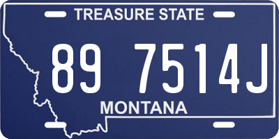 MT license plate 897514J
