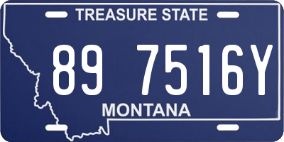 MT license plate 897516Y
