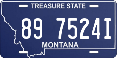 MT license plate 897524I