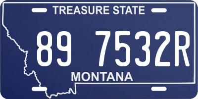 MT license plate 897532R