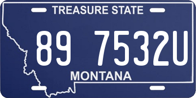 MT license plate 897532U