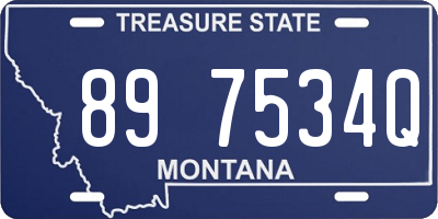 MT license plate 897534Q
