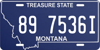 MT license plate 897536I