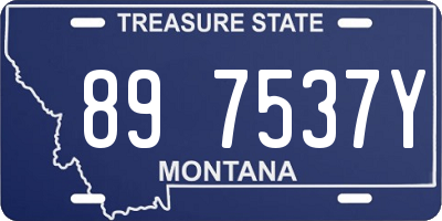 MT license plate 897537Y