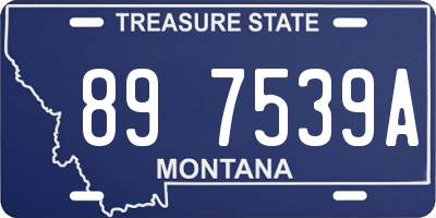 MT license plate 897539A