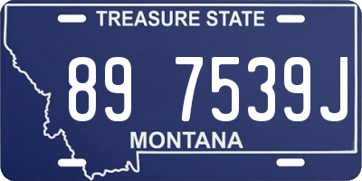 MT license plate 897539J