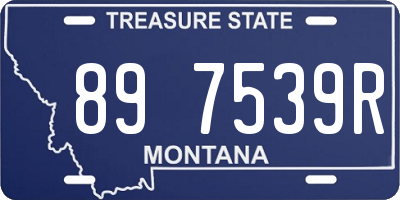 MT license plate 897539R