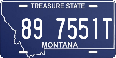 MT license plate 897551T