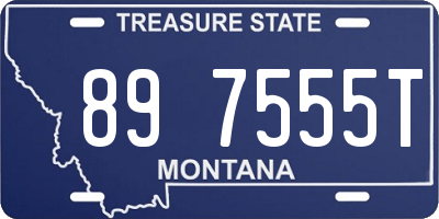 MT license plate 897555T