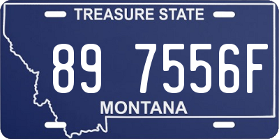 MT license plate 897556F