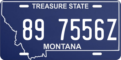 MT license plate 897556Z