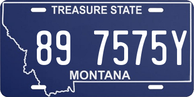 MT license plate 897575Y