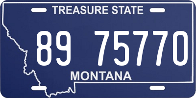 MT license plate 897577O