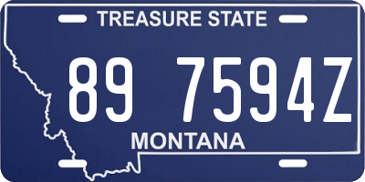 MT license plate 897594Z