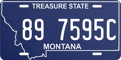MT license plate 897595C