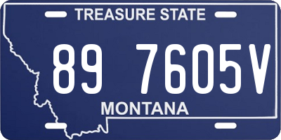 MT license plate 897605V