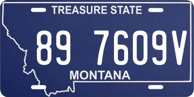 MT license plate 897609V