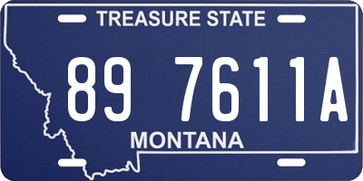 MT license plate 897611A